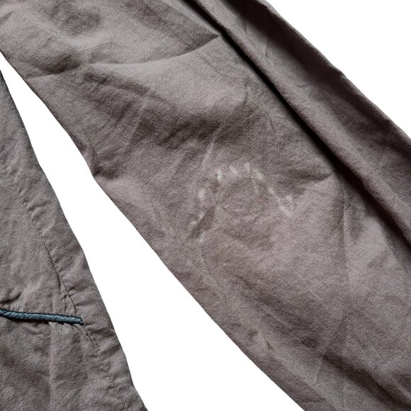 XCVI Blouse Womens S Bohemian Top Gray Peasant Boho Hippie Tunic Embroidered - Picture 10 of 12